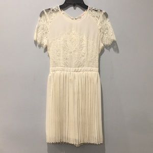 Gorgeous white flare lace dress